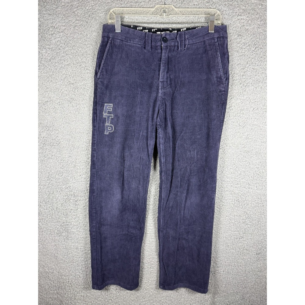 FTP Corduroy Chino Pant Navy Size 30 Y2K Streetwear Skate
